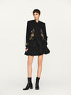 INTO THE EAST 25 Autumn/Winter Layered Short Skirt ITE-E1DGAW071BL21SK-HEI Black (E1DGAW070WT21SK)